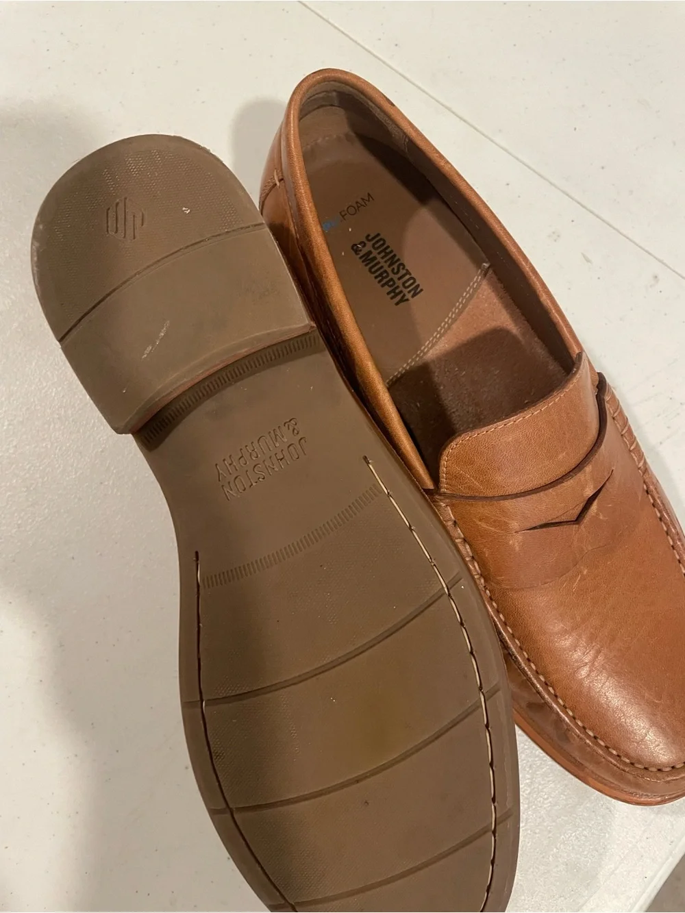 Johnston & Murphy smooth cognac
